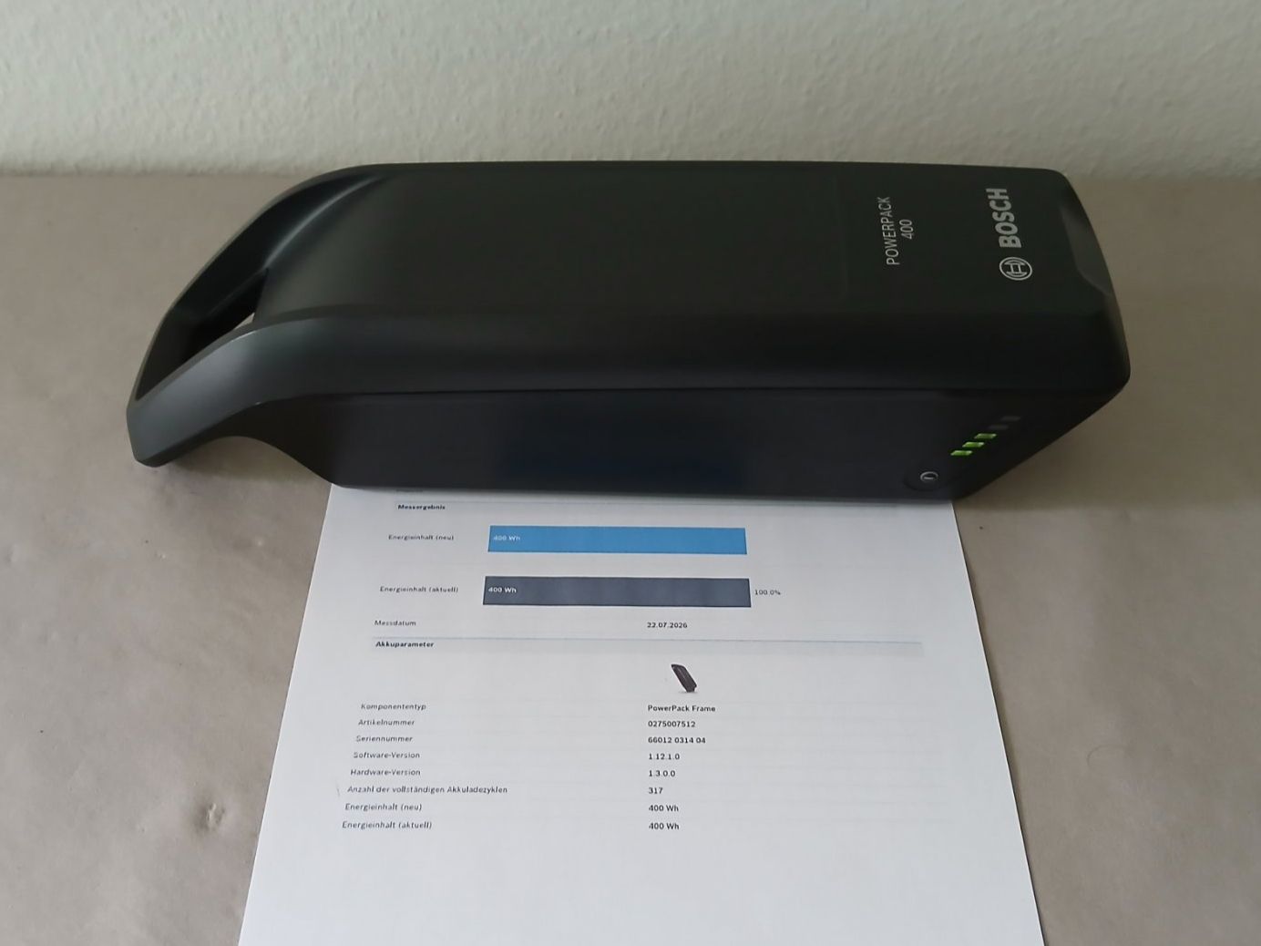 Bosch Batterie: Bosch Powerpack 400 mit 492Wh - inklusive Messbericht – Usato da Winterthur venduto da .-thx-.