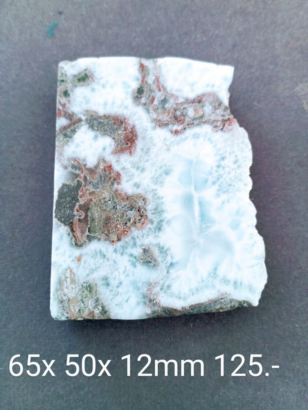 Minerali & Pietre curative: Wunderschöne,grosse LARIMAR- Platte 65x 50x 12mm – Nuovo (secondo la descrizione) da St. Gallen venduto da nataraj