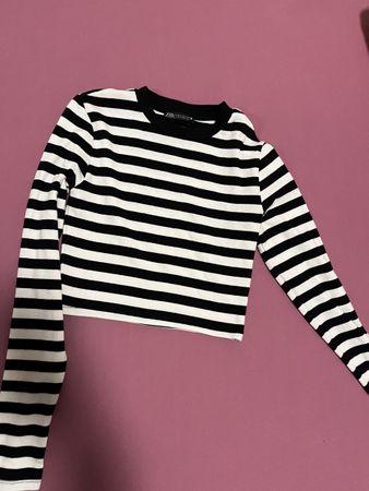 Maglia crop a manica lunga Zara
