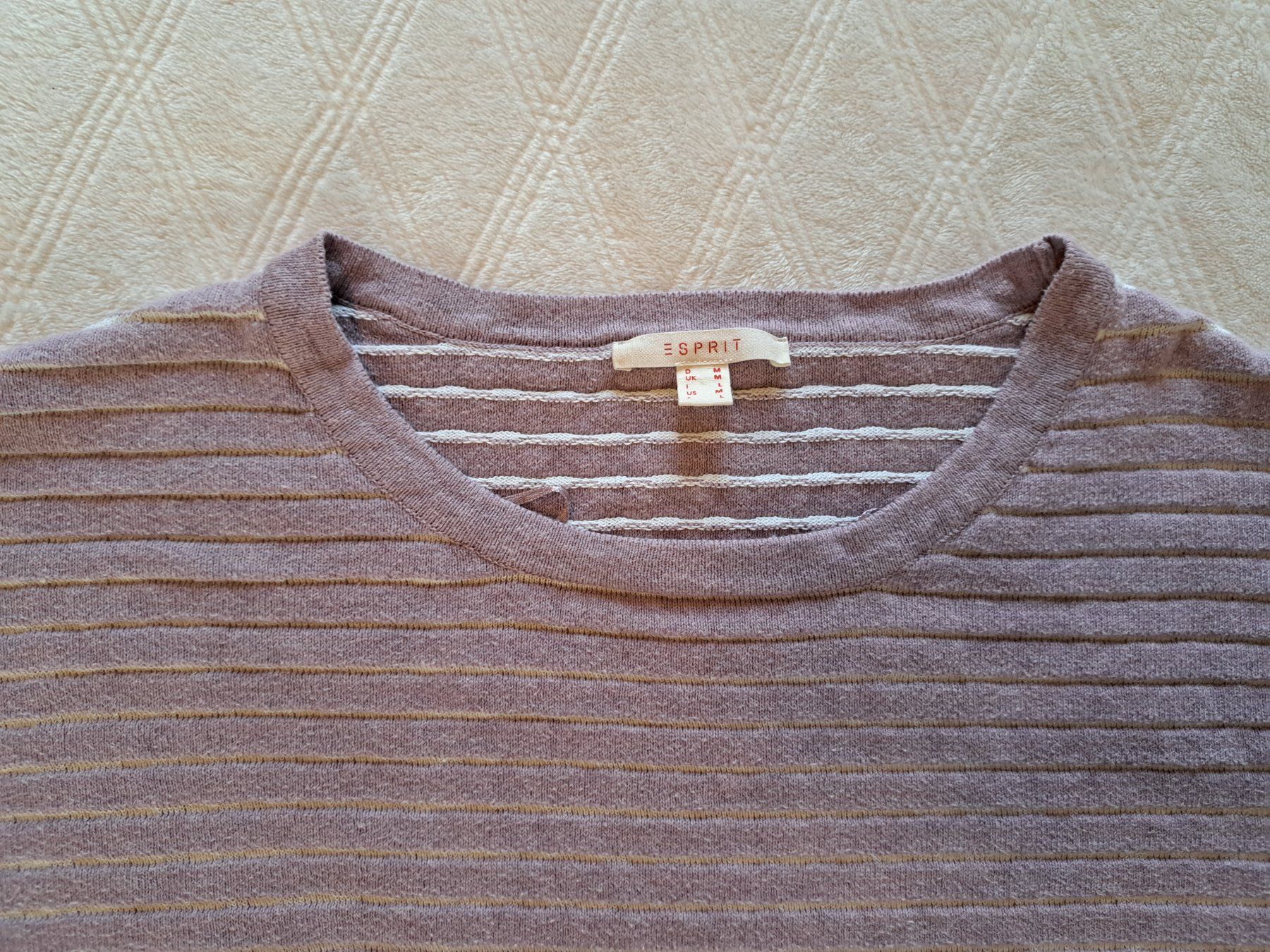 Esprit Maglioni & Felpe: Esprit Damenpullover lila/weiss gestreift Gr. M – Usato da Gysenstein venduto da joshuas81 1
