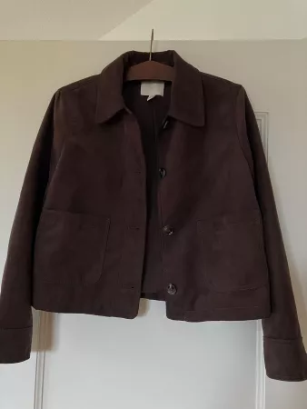 Neue Herbstjacke im Wildleder Imitat, Gr. M