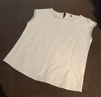 Bluse ohne Arm Gr S beige