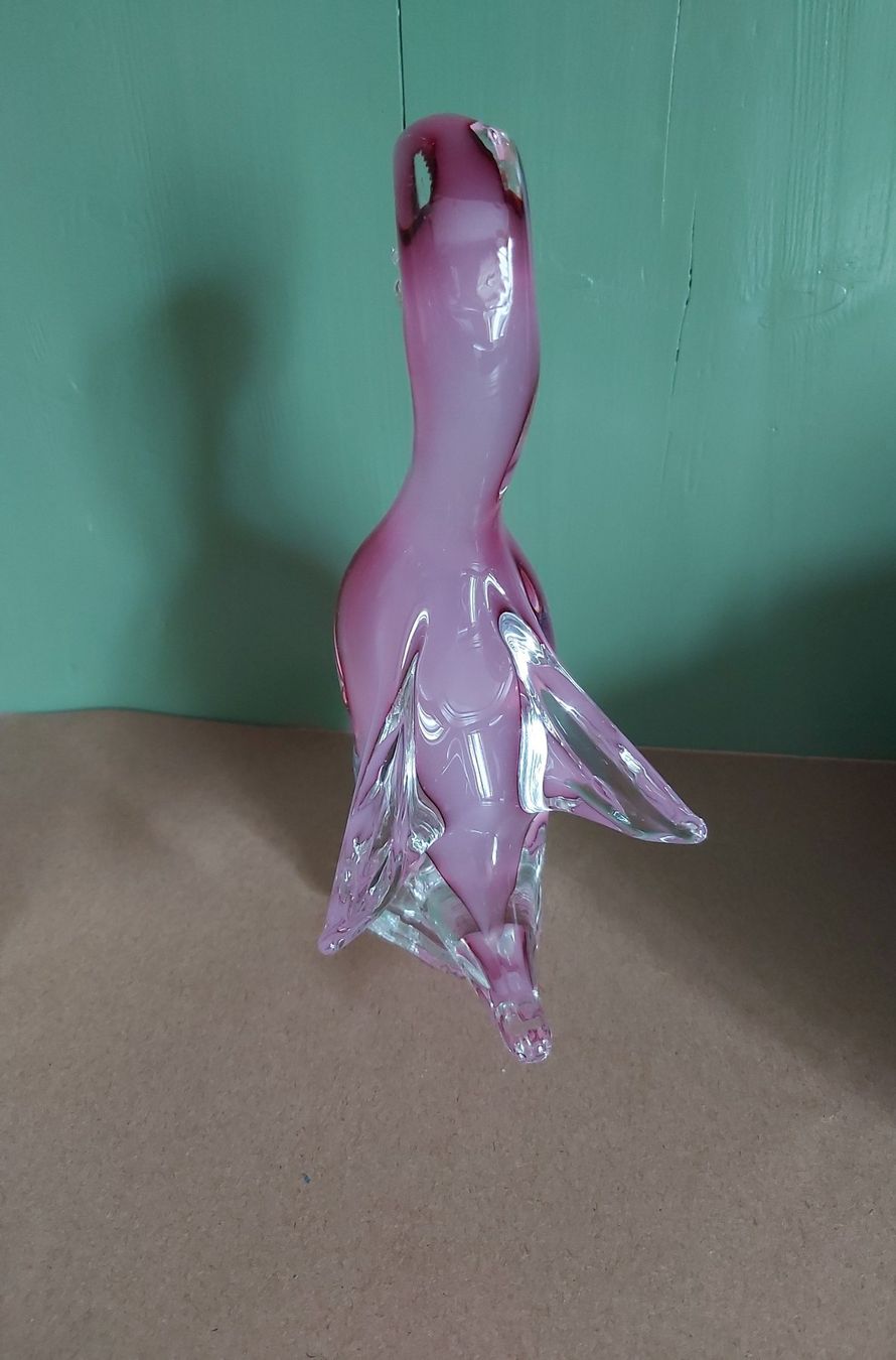 Murano Figuren: Versand möglich! Murano Glas, Ente, Schwan, rosa – Gebraucht aus Winterthur von Goldpipau 2