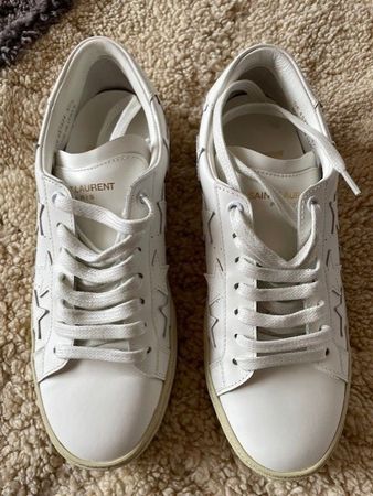 Saint Laurent Sneakers White with White Stars (37,5)