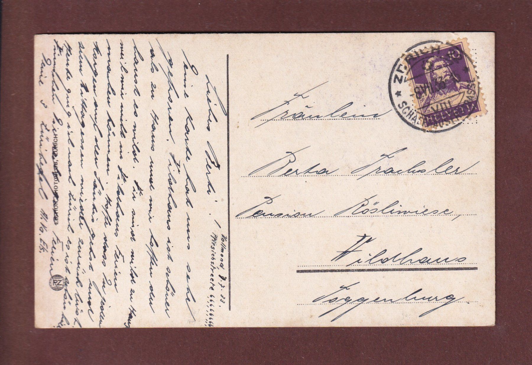 Cartoline postali: SÄNTIS - Tierwies - Gasthaus - 1933 – Usato da Pully venduto da nicecards 1