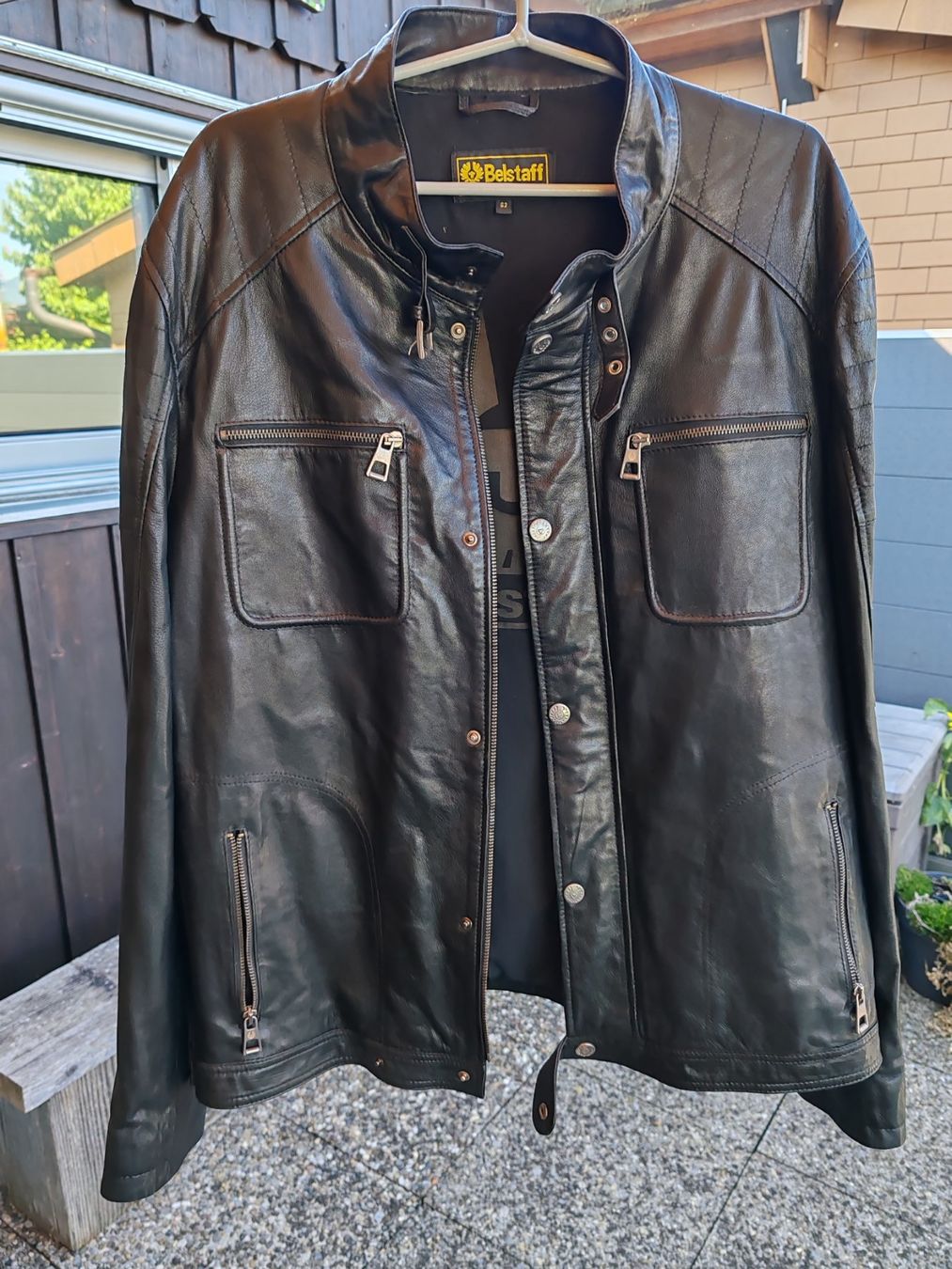 Giacche: Wunderschöne fake Belstaff Lederjacke Grösse 62 – Usato da Abtwil SG venduto da IndianaJon
