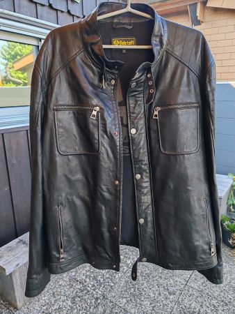 Wunderschöne fake Belstaff Lederjacke Grösse 62