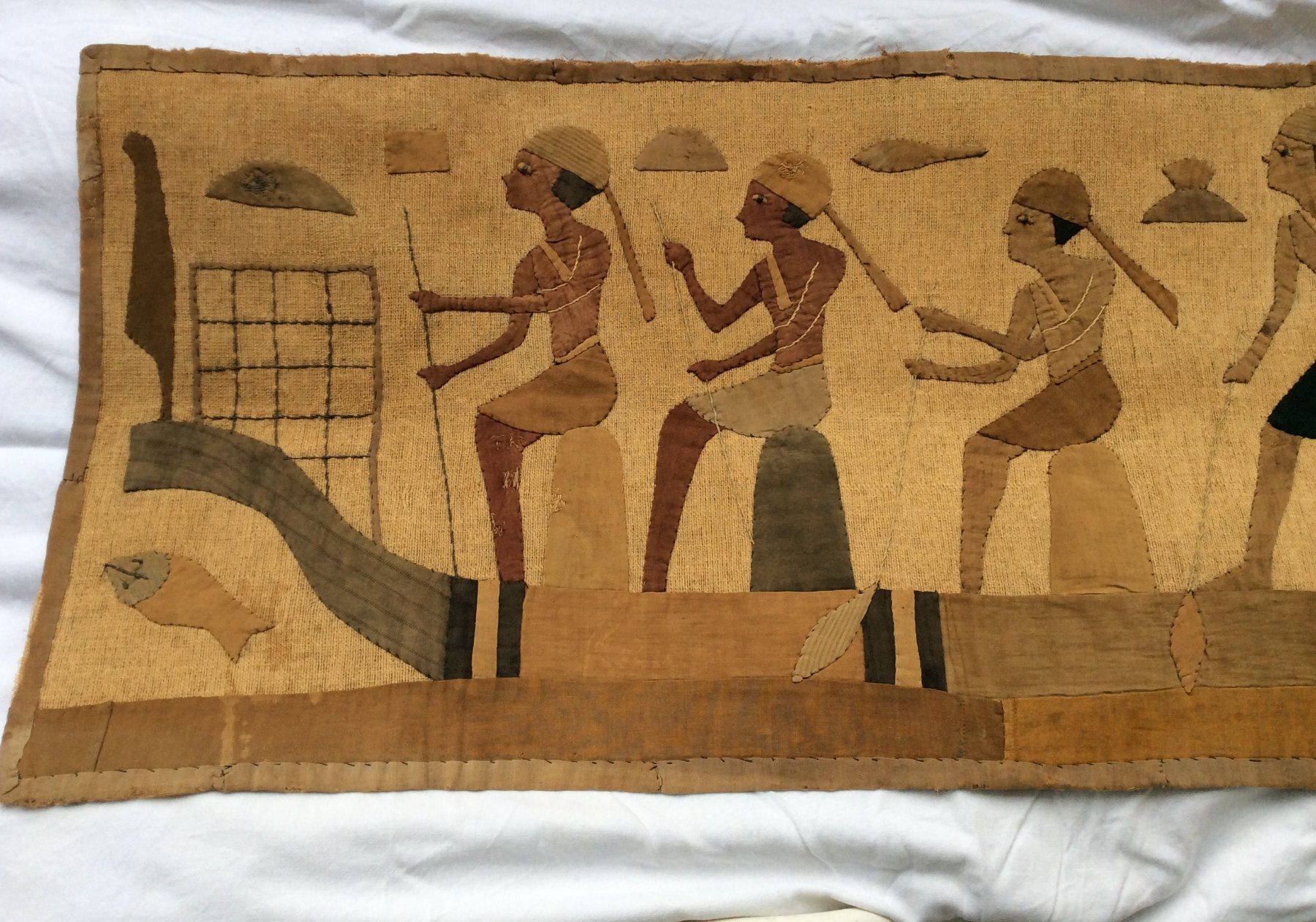 Tableaux: Appliqué de tissus - Egypte – D'occasion à Genève par edelweiss1900 1