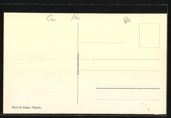Cartoline postali: AK Avers-Cresta, Panorama mit Kapelle – Usato da Berlin venduto da bartko-reher 1