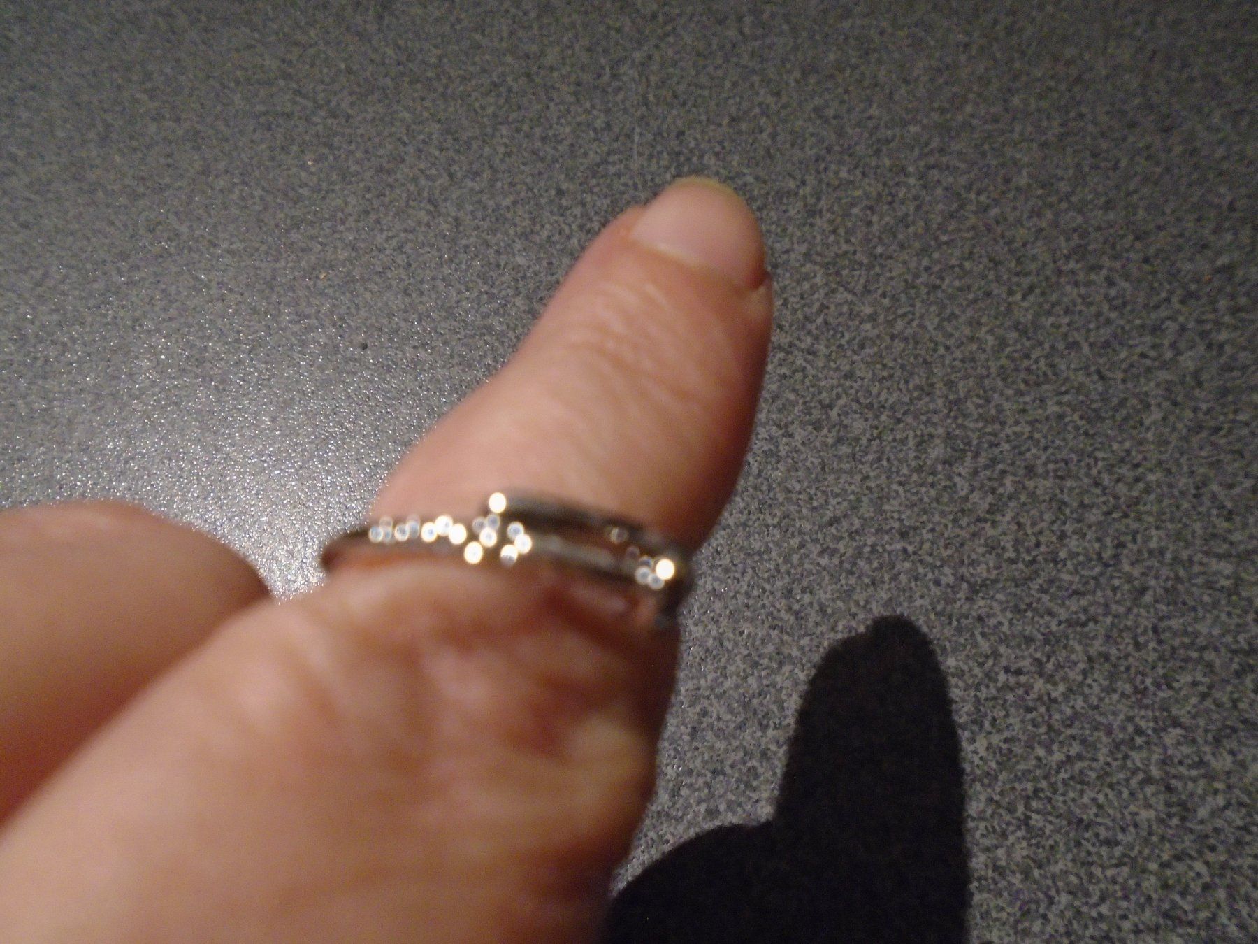 Anelli: Ring, verstellbar, silberfarbig, vorne eine Scheibe – Nuovo e nell'imballaggio originale da Zürich venduto da abraxas1291 1
