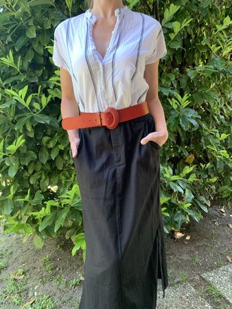 Camicia a righe Khujo-lino e cotone👌tgS/L👌vacanze