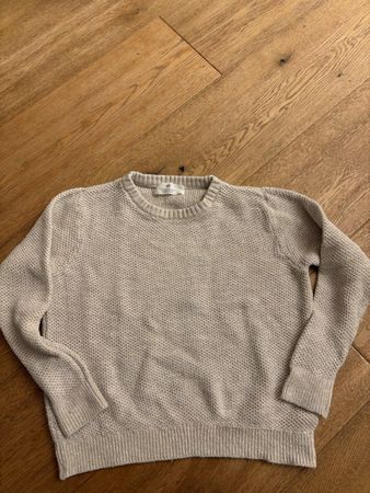 H&M Pullover grob gestrickt beige Grösse 134/140
