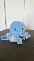Plüschtier Oktopus blau neu