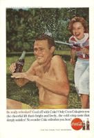 Coca Cola / Douglas DC-8 Original-Reklameblatt 1960