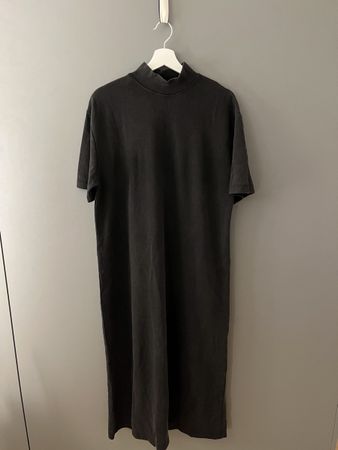 Zara Midikleid dunkelgrau Gr. M Rollkragen Herbstkleid