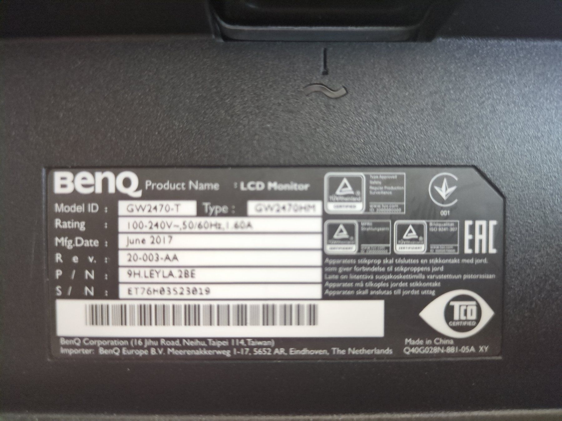 Monitore: BenQ 1080 Kaum benutzter Computerbildschirm – Gebraucht aus Berikon von Psjb 5