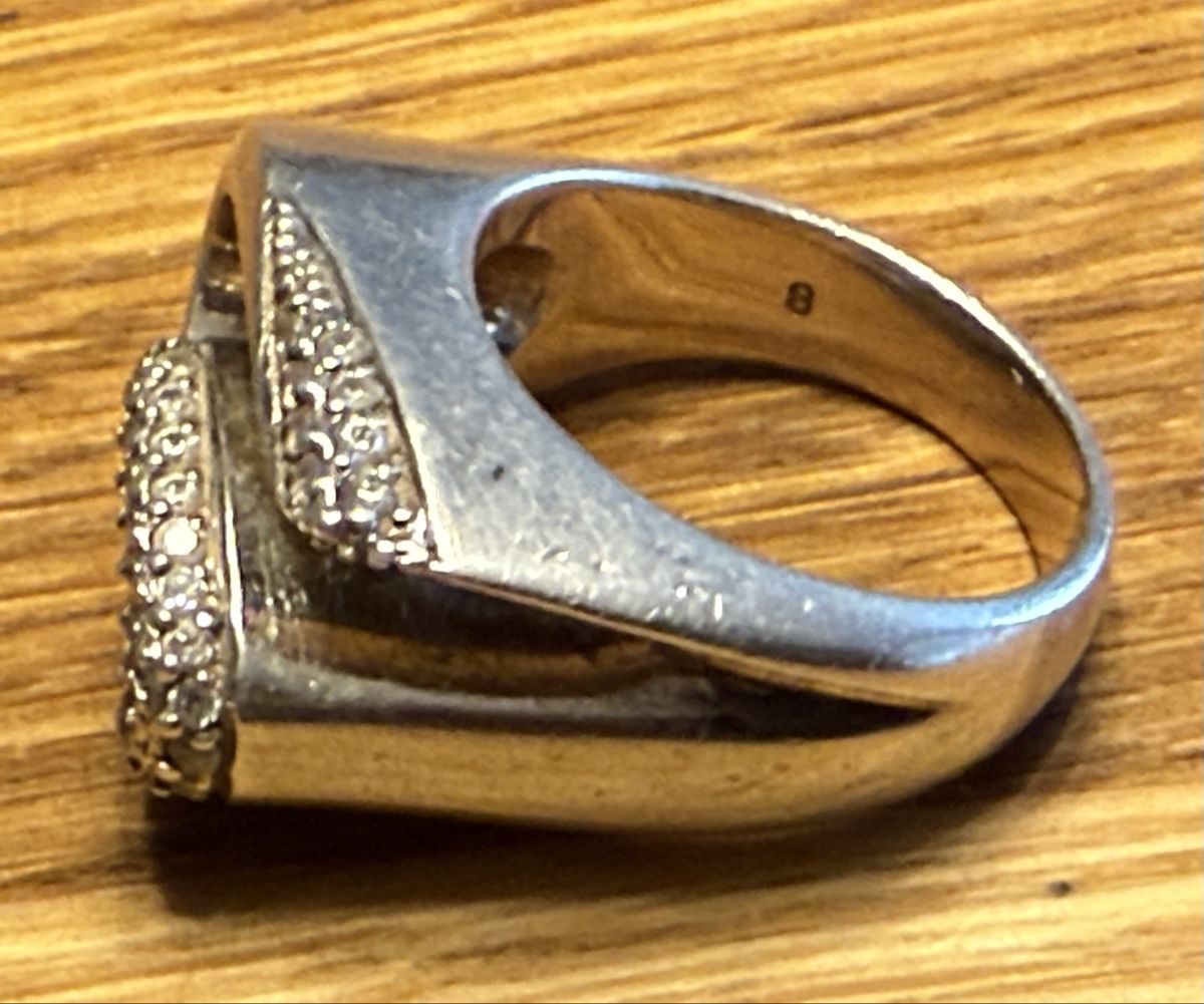Anelli: Schwerer Silberring 925 Fingerring Sterling 925 – Usato da Goldach venduto da Donpancho
