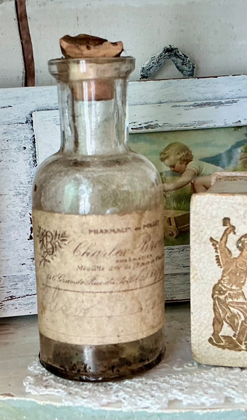 Matériel de laboratoire: URALTES APOTHEKER GLASFLÄSCHCHEN 1880 – D'occasion à Zell LU par Silvermemory 1