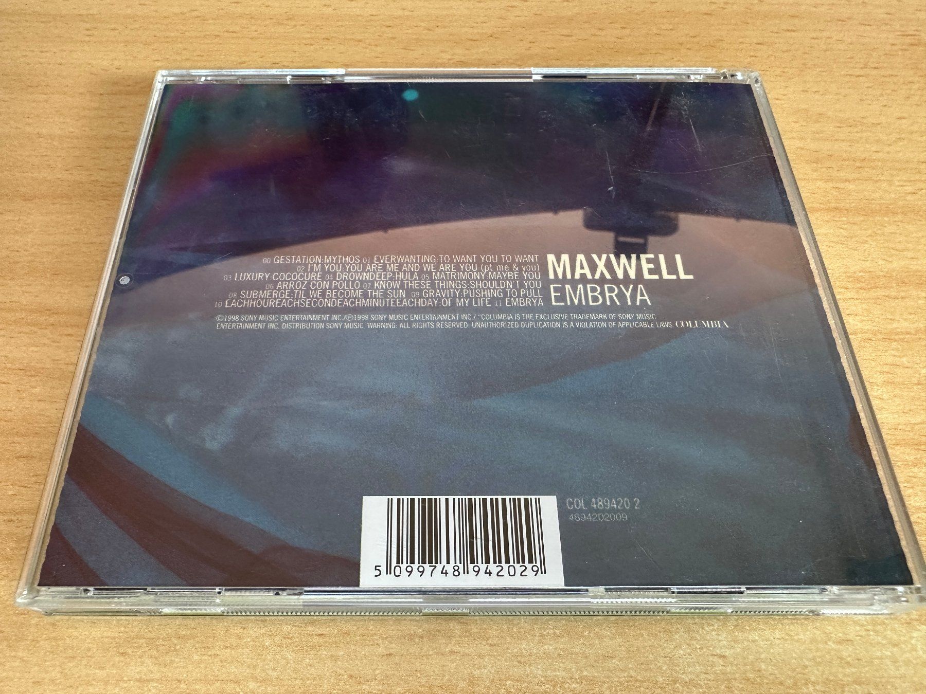 CD: Maxwell – Embrya – Usato da Rikon im Tösstal venduto da Alpenmutz 1