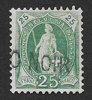 1882: Helvetia debout no 67A cachet Lac Noir du groupe 43