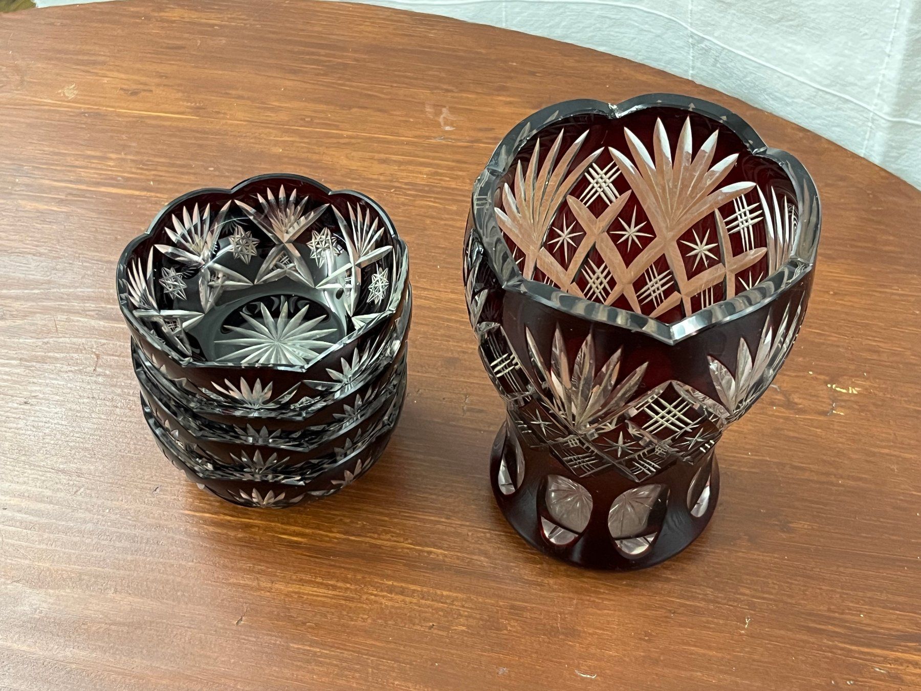 Vasen & Gefässe: Bleikristall Vase + 4 Schalen – Gebraucht aus Lenz von Klimbim7083 3