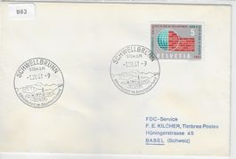 1961 Schwellbrunn Werbestempel 1.VII.61