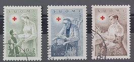 Finnland Rotes Kreuz 1954, Serie gestempelt