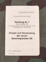 Reglement 53.100 d, Nachtrag Nr. 1 Einsatz und Verwendung de