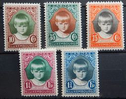 Luxemburg Kat. 213-217 * 1929