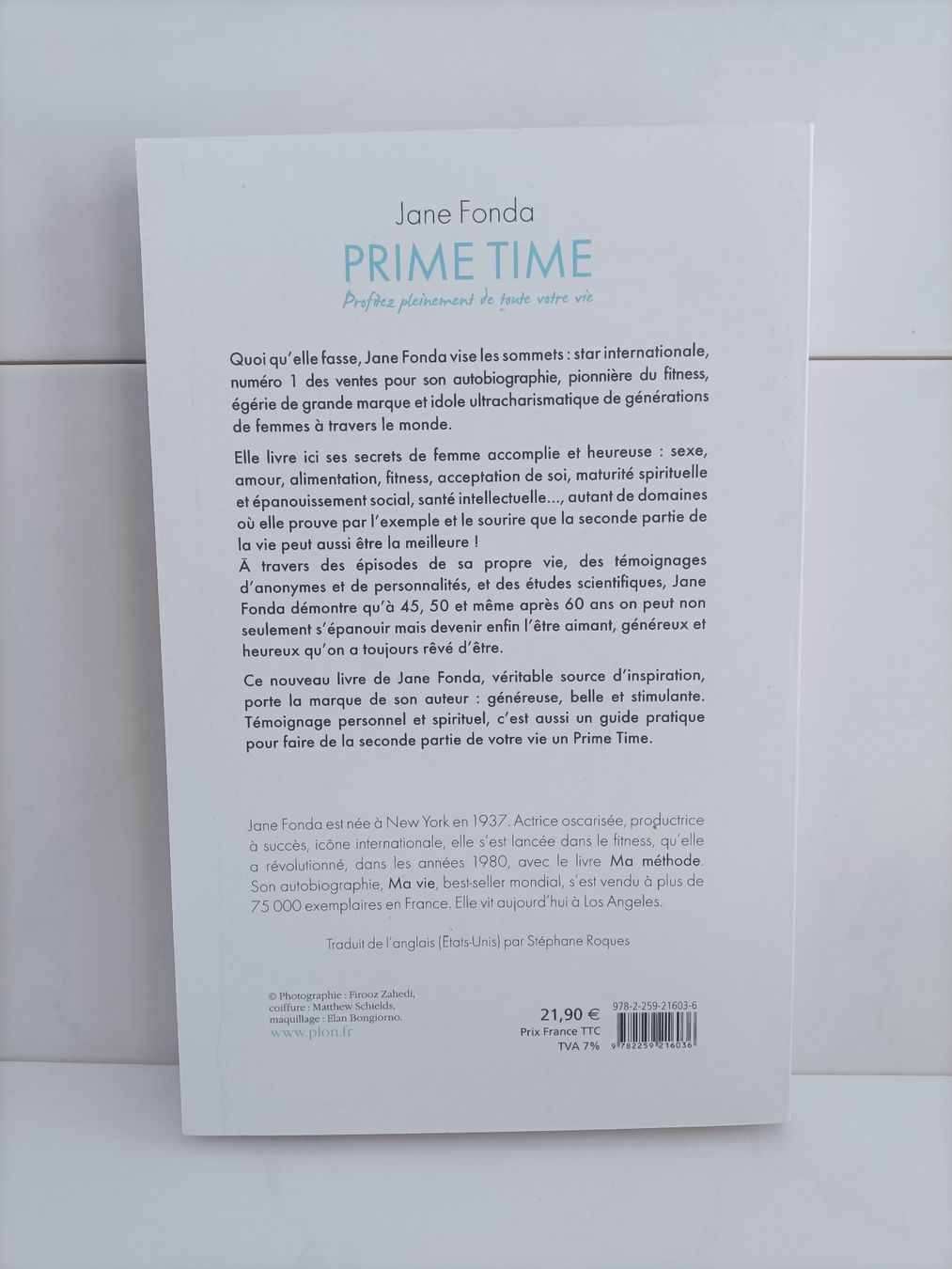 Libri: Prime time / Jane Fonda / Plon 2012 – Usato da crans montana venduto da AB3963 1