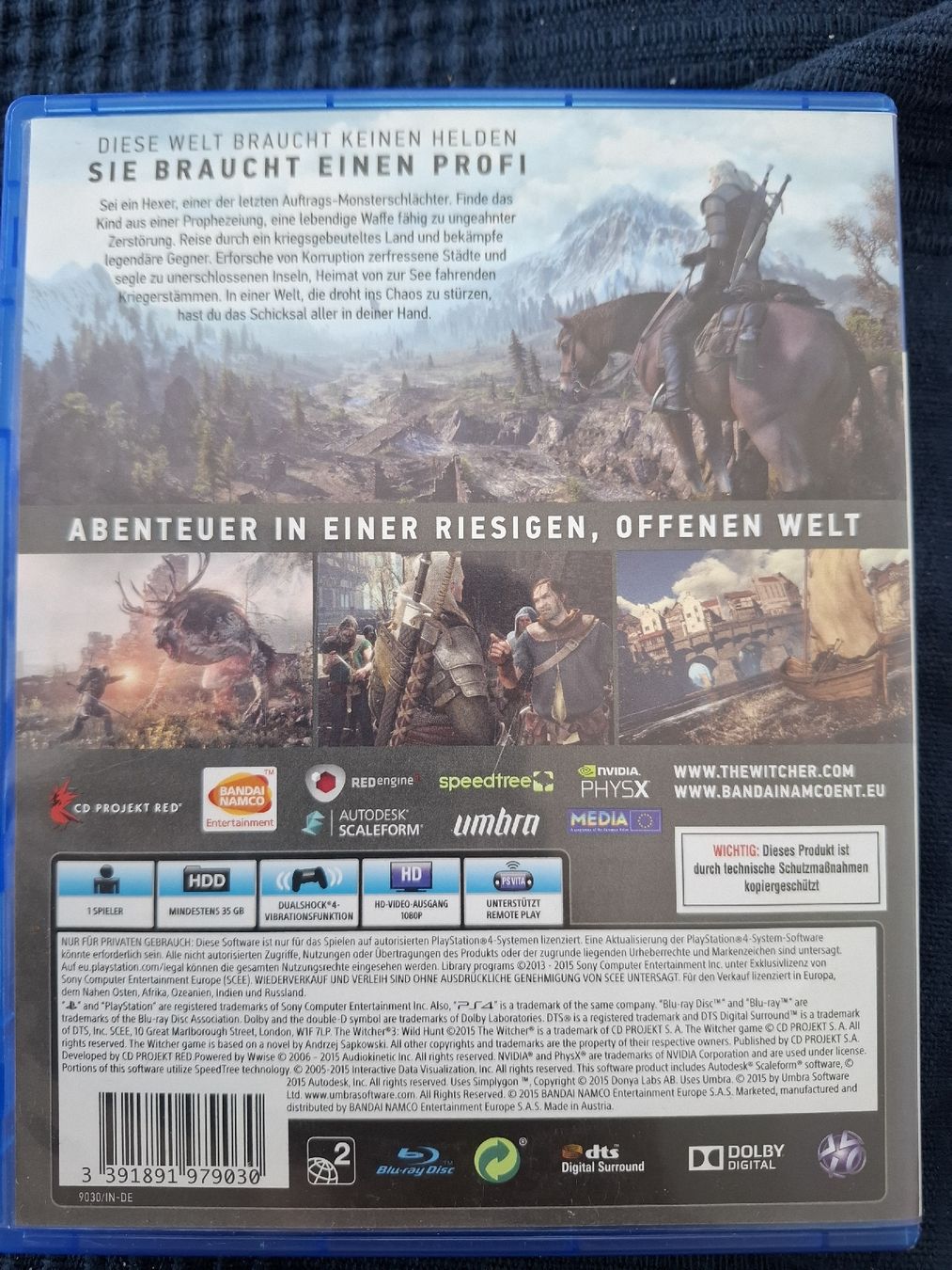 Sony Giochi: The Witcher 3 Wild Hunt PS4 Spiel – Usato da Dübendorf venduto da MO_c6hy 2