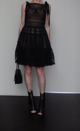 Orig. ELIE SAAB Kleid a. Makramee-Spitze Gr. 36, NP 1'900.--