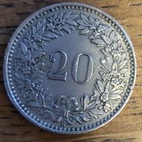 Seltene 20 Rappen Münze, Jahrgang 1952 – Top Sammlerstück!