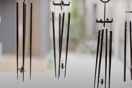 myochin honpo japan handgefertigtes windspiel aus eisen alt