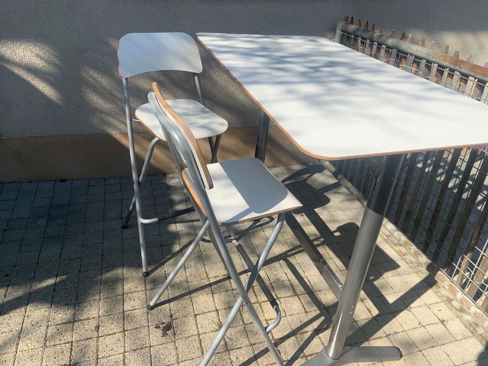 Ikea Billsta Stehtisch mit Stühlen Kaufen auf Ricardo
