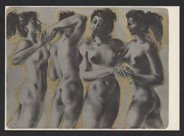 Hans Erni «QUATRE FILLES» Lithographie, gerahmt