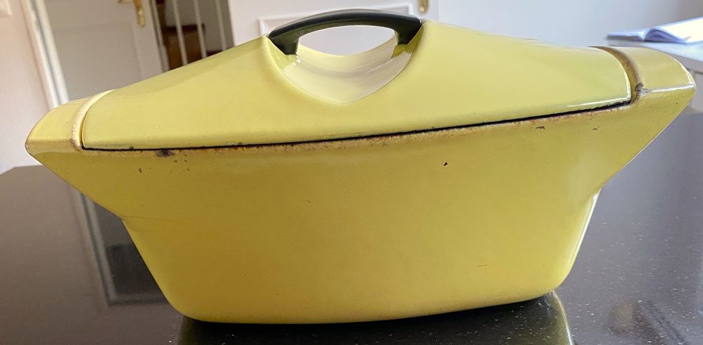 Gusseisen Auflaufform Bräter Raymond Loewy CREUSET 1950 RAR (Gebraucht ...