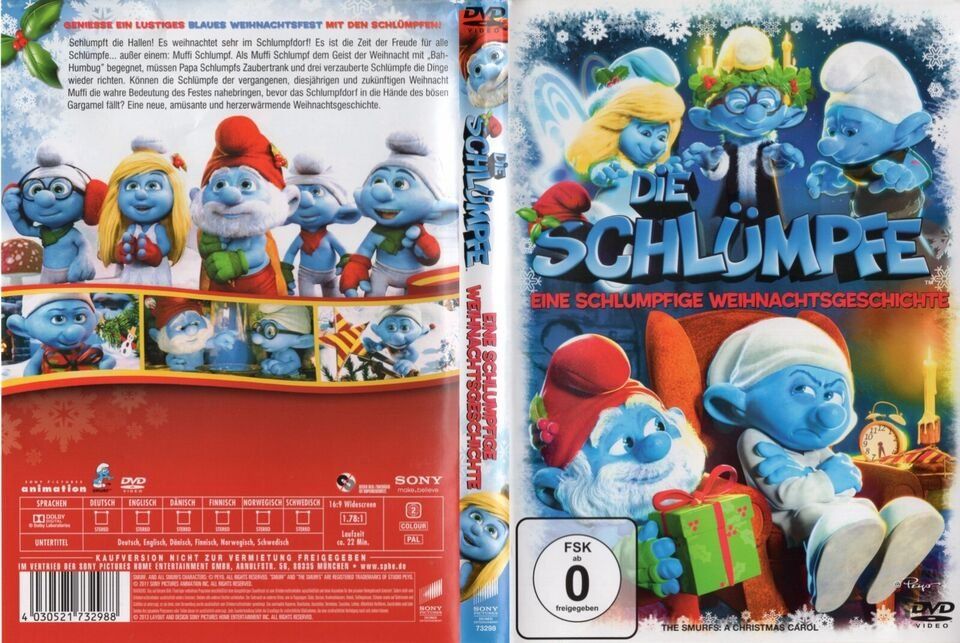 Tutti i DVDs: Die Schlümpfe - Eine schlumpfige Weihnachtsgeschichte  ©2012 – Usato da St.Gallen venduto da elk2022 2