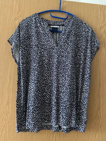 Schlupfbluse schwarz/weiss Grösse M von Street One
