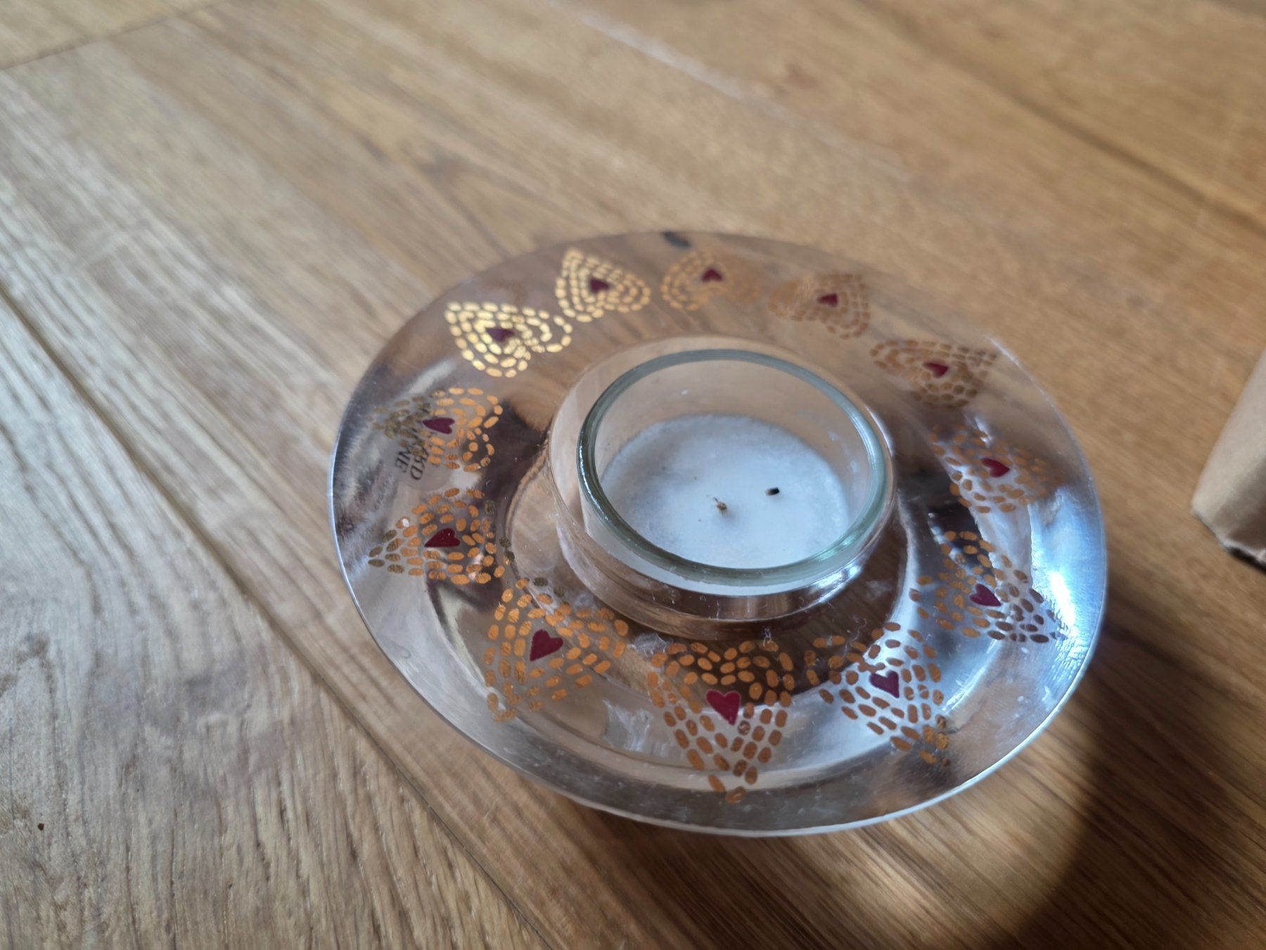Portacandele: Tee Licht Kerzenständer Glas mit Herz – Usato da Walterswil BE venduto da Lonitti 1
