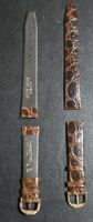 Lot de 13 bracelet de montre Pierre Cardin cuir vintage.