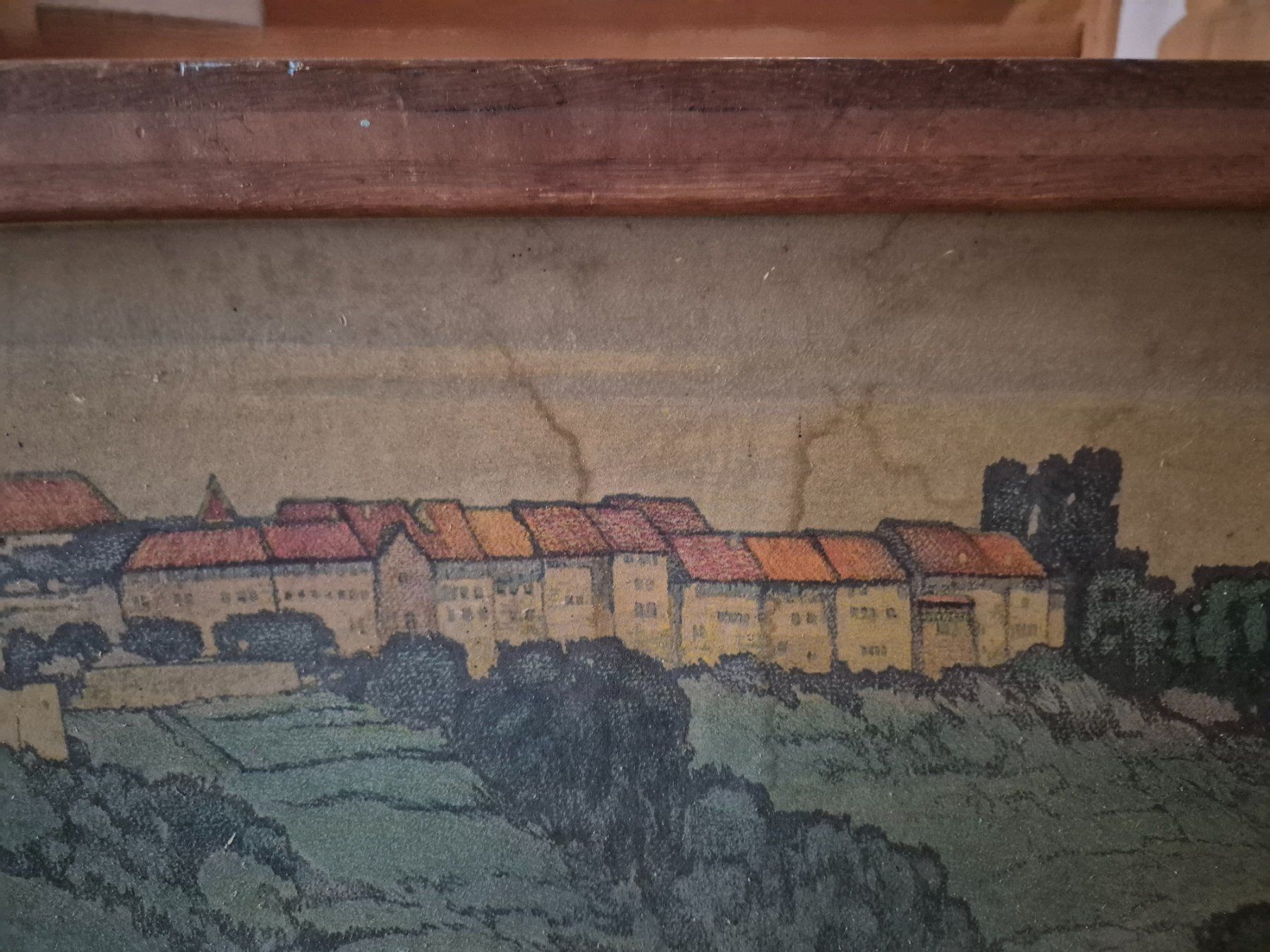 Dipinti: Altes Gemälde mit Rahmen, ländliche Szene – Usato da Grandval venduto da ChezJerome 1