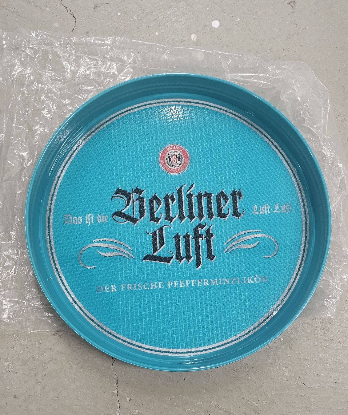 Sottobicchieri: Tablett Berliner Luft mintgrün rund neu – Nuovo e nell'imballaggio originale da Zürich venduto da ZH-Vintage