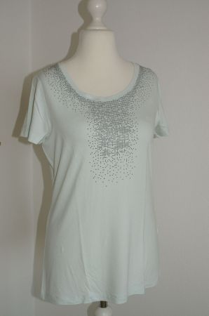 neues T-Shirt von Amy Vermont, 38/36, in hellgrün mit Silber