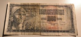 Jugoslawien 1000 Dinara 1981