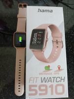 Hama Fit Watch 5910 Smartwatch in Roségold neuwertig