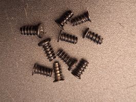 10x PC Gehäuse Lüfter Schraube / fan mounting screw schwarz
