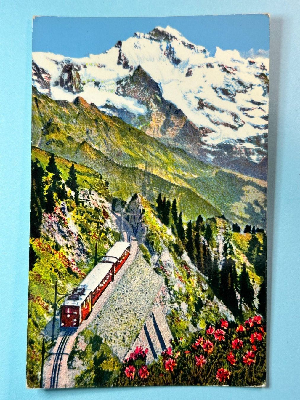 Ansichtskarten: Schynige Platte-Bahn mit Jungfrau – Gebraucht aus Steg VS von _vinci_
