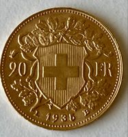 Schweizer Goldmünze 20 Franken Vreneli  L  1935 B