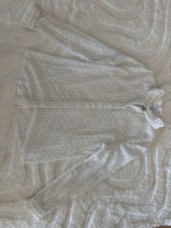 Chemisier Claudie Pierlot Dentelle Blanc, taille 40
